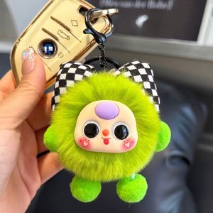Porte-clés en fausse fourrure, joli breloque de sac en forme de boule, pendentif pelucheux de dessin animé pour femmes et filles - Product Image 6