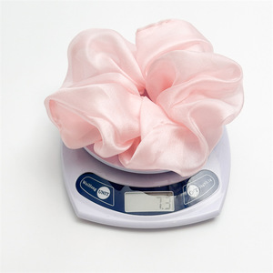 Venta superior mujeres satén seda grandes Scrunchies elegante Vintage Simple elástico bandas para el cabello para Cola de Caballo bandas de goma accesorios para el cabello - Product Image 6