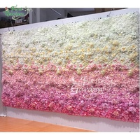 Mur de fleurs blanches artificielles, dégradé de lumière, plantes de mariage, Restaurant, hôtel, librairie, fête de famille, noël