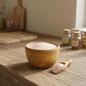 Sel de roche himalayen rose clair naturel comestible, idéal pour la cuisine et la table, en grains raffinés, sel fin rose foncé himalayen - Product Image 1