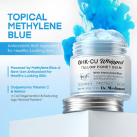 Bálsamo de Miel con Péptidos de Cobre GHK-Cu, Crema Facial Hidratante con Control de Grasa e Iluminación para Todo Tipo de Piel