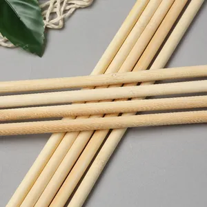 bamboo eco friendly premium quality Straight Smooth solid wholesale Lollipop 9mm 100cm Large Round Wooden Sticks dowel rods