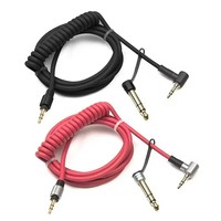 Câble d'extension audio auxiliaire de remplacement 3,5 mm 6,5 mm compatible avec les écouteurs sans fil Beat By Dr.Dre Solo Studio Pro Detox Mixr