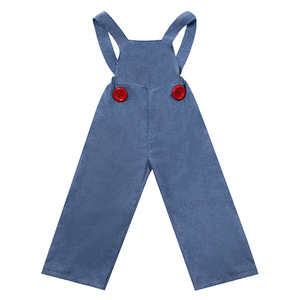 Garçons filles agriculteur professionnel Cosplay pantalon à bretelles bleues Costume d'Halloween enfant travailleur migrant tenues de Performance - Product Image 4