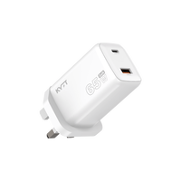 Adaptateur secteur USB C PD ultra fin KYT 65W UK EU GaN Type C pour HP Dell Lenovo