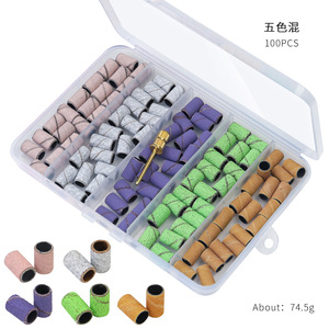 30 pièces de bandes abrasives à grain fin colorées pour ponceuse à ongles électrique, pour manucure personnelle - Product Image 3