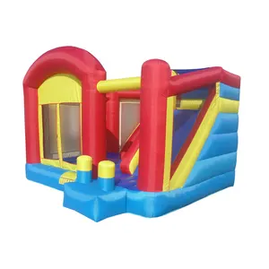 Kinder Indoor Outdoor Castle Bounce House Aufblasbares springendes Spielhaus Bouncing House mit Rutsche