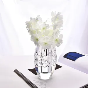 Florero de brotes de flores de decoración de cristal K9 hecho a mano venta al por mayor de fábrica