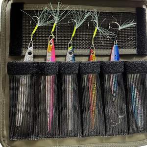 Sac de pêche à jig très vendu, grands sacs à leurres, résistant à l'eau salée, sac de rangement pour jigs à lancer lent, adapté aux jigs jusqu'à 10 pouces - Product Image 2
