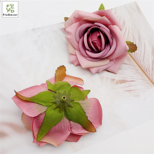 Commercio all'ingrosso di Alta Qualità di Seta Artificiale Del Fiore della Rosa Testa Per Corona FAI DA TE Da Sposa Festa di Compleanno Della Decorazione di Colore Dell'annata - Product Image 5