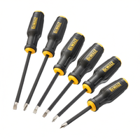 Jeu de tournevis DeWalt 6 pièces à fente et Phillips avec poignée FullFit