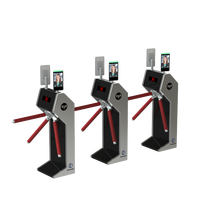 Système de contrôle d'accès à tripode robuste KMS avec lecteur de cartes RFID NFC pour la gestion des entrées des employés dans les usines et cantines