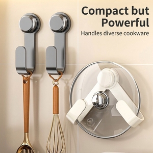 Soporte Giratorio <span class=keywords><strong>de</strong></span> Lujo Moderno <span class=keywords><strong>para</strong></span> Tapas <span class=keywords><strong>de</strong></span> Ollas con Ventosa, Sin Perforaciones, Montado en Pared, Estante <span class=keywords><strong>de</strong></span> Cocina <span class=keywords><strong>para</strong></span> Tabla <span class=keywords><strong>de</strong></span> Cortar - Product Image 6
