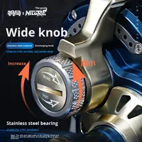 Nouveau métal CNC roue jigging glisser moulinet de pêche NT100/200 roue de pêche en mer tambour de gabarit lent pour la filature