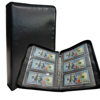 Sac ignifuge personnalisé 300 poches Album de collecte de pièces de monnaie et 36 pochettes dossier de stockage de devises sac de collecte d'argent