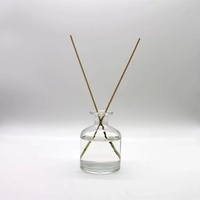 50ml 100ml luxe rond vide clair Reed diffuseur verre arôme bouteilles en gros voiture parfum bouteille en verre