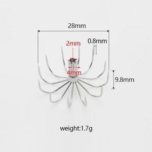 Hameçons à ardillons en acier inoxydable pour la pêche en eau salée, adaptés aux prises telles que les crevettes, les poulpes et les calmars - Product Image 6
