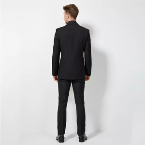 Dropship 1 ensemble comprenant un manteau et un pantalon, tenue de cérémonie noire pour les affaires, smoking, costumes universitaires, costume de marié, costume de <span class=keywords><strong>mariage</strong></span> pour <span class=keywords><strong>homme</strong></span> - Product Image 4