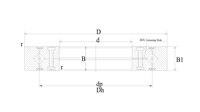 Bearing Rol Silang Khusus Seri RE Diameter Luar 20 hingga 600mm, Tipe Cincin Dalam Terpisah, Layanan OEM, Kelas Presisi P5 P4 P2