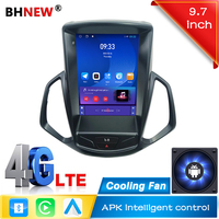 Lecteur vidéo de voiture de style Tesla 9,7 pouces pour Ford Ecosport 2013-2016, navigation GPS, Car-play, autoradio Android pour unité principale de voiture