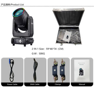 ไฟส่องเวทีแบบเคลื่อนย้ายได้ 16 ช่อง DMX512 กำลังไฟ 320 วัตต์ โครงสร้างโลหะ สำหรับงานดีเจ คลับ งานแต่งงาน - Product Image 5
