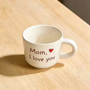 Juego de Tazas de Cerámica para el Día de la Madre, Lindas Tazas de Café y Té con Estampado Floral y la Inscripción "Te Amo Mamá", Tazas Rosas, Azules y Blancas - Product Image 6