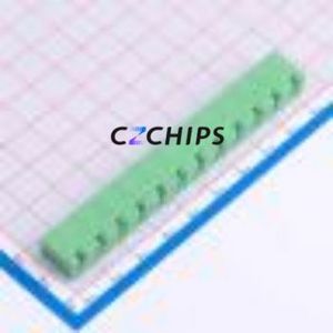 DB2EVC-7.62-12P-GN Plug-in Terminal Block Through hole,P=7.62mm Connector Board-to-Board / Socket - Closed 1x12P 7.62mm Green - Product Image 2