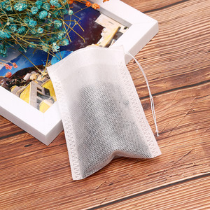 Eco Non tessuto con coulisse sacchetto per bustina di tè stampato personalizzato compostabile riutilizzabile imballaggio sostenibile per i fornitori di tè - Product Image 6