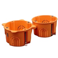 Accessoires électriques boîte de jonction en pvc électrique boîte de montage en plastique boîte de montage murale ronde ou câblage de cassette interne