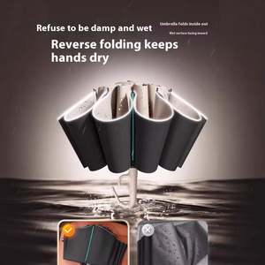 Customizable Logo <b>Large</b> Size Automatic Folding <b>Umbrella</b> Inner Ring Buckle Windproof 3 Fold <b>Umbrellas</b> with Uv <b>Umbrella</b> - Product Image 2