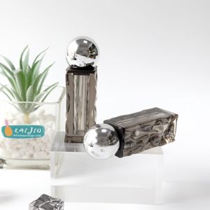 للبيع بالجملة أنبوب ملمع شفاه أسود من الحمم الجليدية 5 مخصص حاوية بلاستيكية فارغة أحمر شفاه عبوة مستحضرات تجميل مع فرشاة - Product Image 2