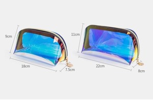 Wholesale Holographic <b>Transparent</b> PVC Cosmetic Translucent Pouch Clear Laser Tote <b>Bags</b> for <b>Makeup</b> Storage <b>bag</b> - Product Image 6