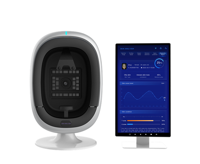 3D Facial Scanner HD Camera AI Skin Diagnostics Analyzer Facial Tester Android System Compatibility WiFi for Facial Analysis