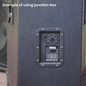 Boîte de jonction en métal Audio de scène professionnelle avec prise XLR prise micro 6.35mm et prise casque - Product Image 4