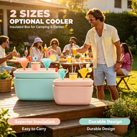 Nouvelle glacière portable de grande capacité, écologique, pour le camping en plein air, étanche, durable, maintien constant de la température, rétention de la glace