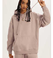 Haute qualité personnalisé unisexe 2 pièces décontracté solide Logo personnalisé 340g grande taille sweats à capuche et pantalons de survêtement ensemble coton empilé pour hommes