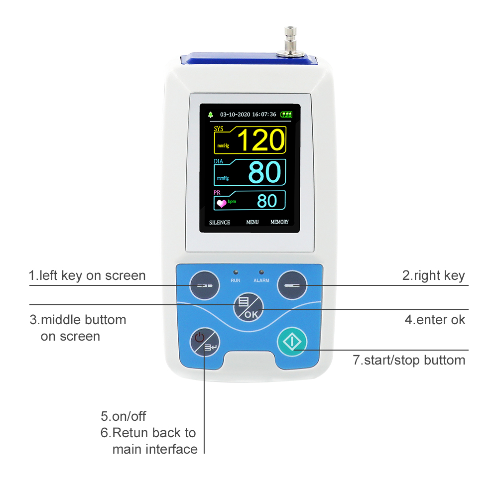 ce contec标记彩色显示动态血压计abpm50