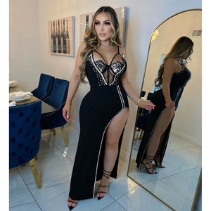formal dress sex video Sex Golden Deep V neck Spaghetti Atraps Mermaid Long Evening Prom Dres –  MarryLover main image 0