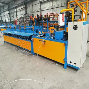 Dood price automatic farm double wire chain link fence machine china