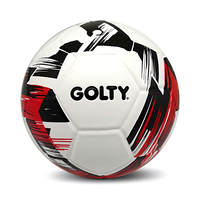 GOLTY SL-1002 Ukuran 5 Berat 400-450G dan Lingkar 680-700MM dengan Bola Sepak Profesional Tanpa Jahitan dan Daya Pantul Tinggi