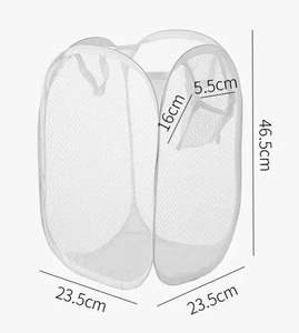 Hot bán xách tay bẩn quần áo giỏ lưới <span class=keywords><strong>Pop</strong></span> <span class=keywords><strong>Up</strong></span> giặt cản trở có thể gập lại lưới giặt giỏ trẻ em Đồ chơi lưu trữ container - Product Image 6