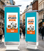 Écran publicitaire numérique extérieur étanche 4K HD avec lecteur vidéo LCD pour programme d'affiliation – Affichage numérique extérieur