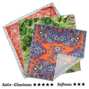 Foulard carré personnalisable imprimé, doux et respirant, pour événements promotionnels, avec logo personnalisé - Product Image 4