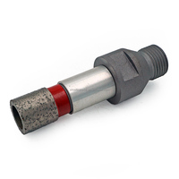 Adaptateur de manchon en aluminium M12 NPT 1/2 pouce pour gaz avec filetage inversé pour outils de traitement de pierre CNC et à bras radial - Vente en gros