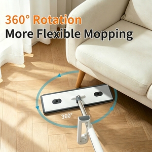 Serpillère plate autonettoyante mains libres améliorée avec panneau élargi de 42 cm et rotation à 360° <span class=keywords><strong>pour</strong></span> un nettoyage efficace de toute la maison - Product Image 4