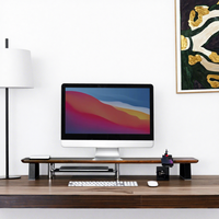 Support réglable en bois pour ordinateur portable, bureau d'étude, table de rangement rehaussante pour écran d'ordinateur, design moderne