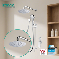 Accessoires de salle de bain Frascio Pommeau de douche pluie de 8 pouces Pommeau de douche mural rond en acier inoxydable moderne