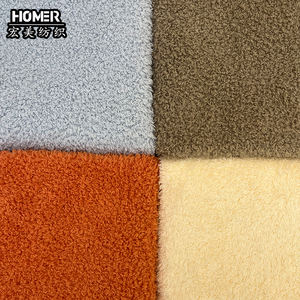 Muestra gratis 100 poliéster polar tela Faconne terciopelo con doble cara Color sólido franela para ropa de invierno Pijamas - Product Image 1