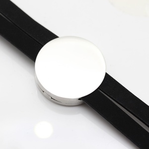 High Quality <b>Leather</b> Band Watch Stainless Steel Diffuser Locket Charm Women Aromatherapy <b>Bracelet</b> - Product Image 3