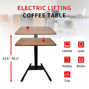 मिलीग्राम छोटे समायोज्य ऊंचाई खड़े डेस्क कॉफी टेबल के लिए लैपटॉप डेस्क घर अस्पताल डॉक्टर चल - Product Image 3